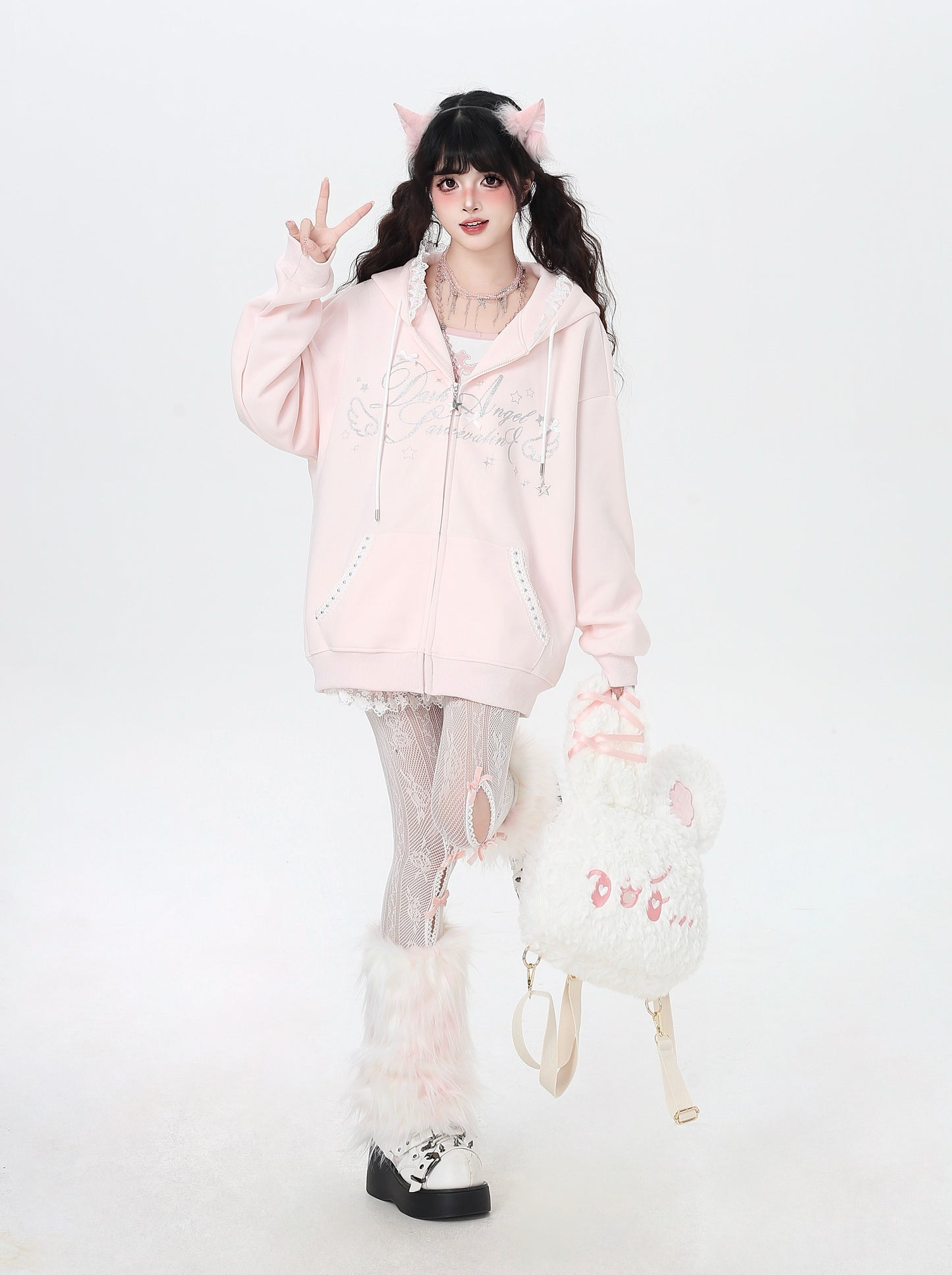 レースフード♡ガーリーパーカー3色