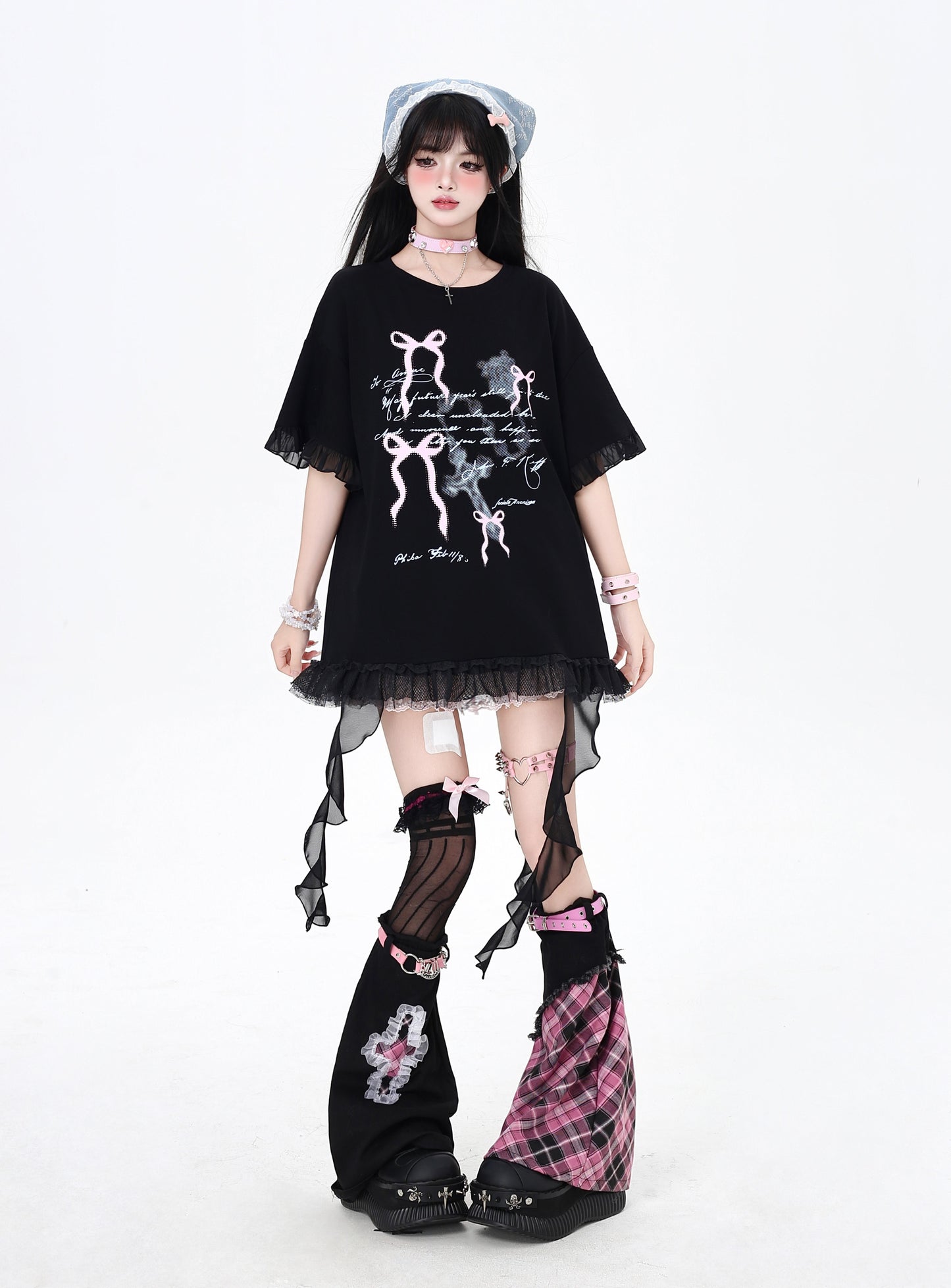 リボン付きビーチTシャツ