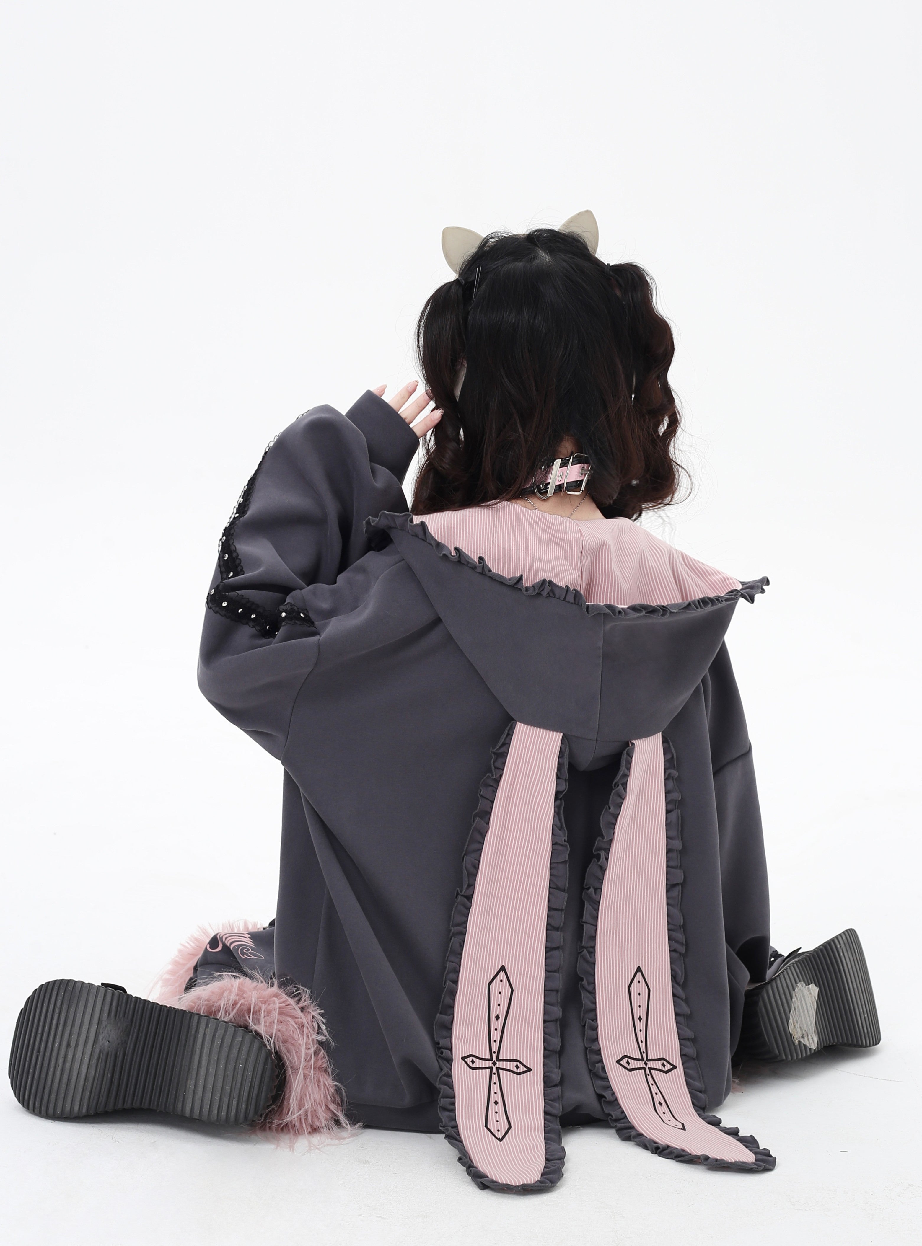 甘い暴力　だって私うさぎなんだもん　パーカー 甘い暴力 パーカー 甘い暴力 うさぎパーカー 甘い暴力 だって私うさぎ