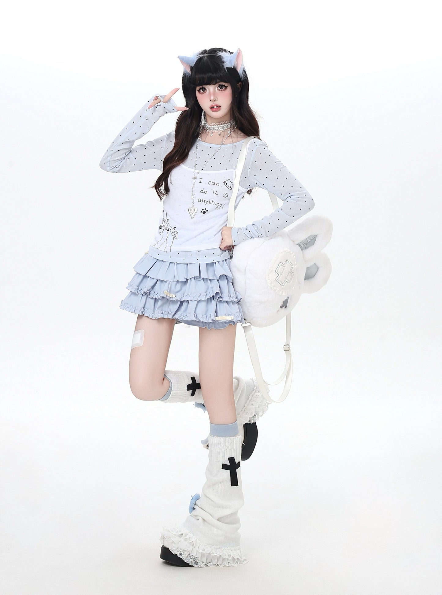 ドットレイヤード風ロンT
