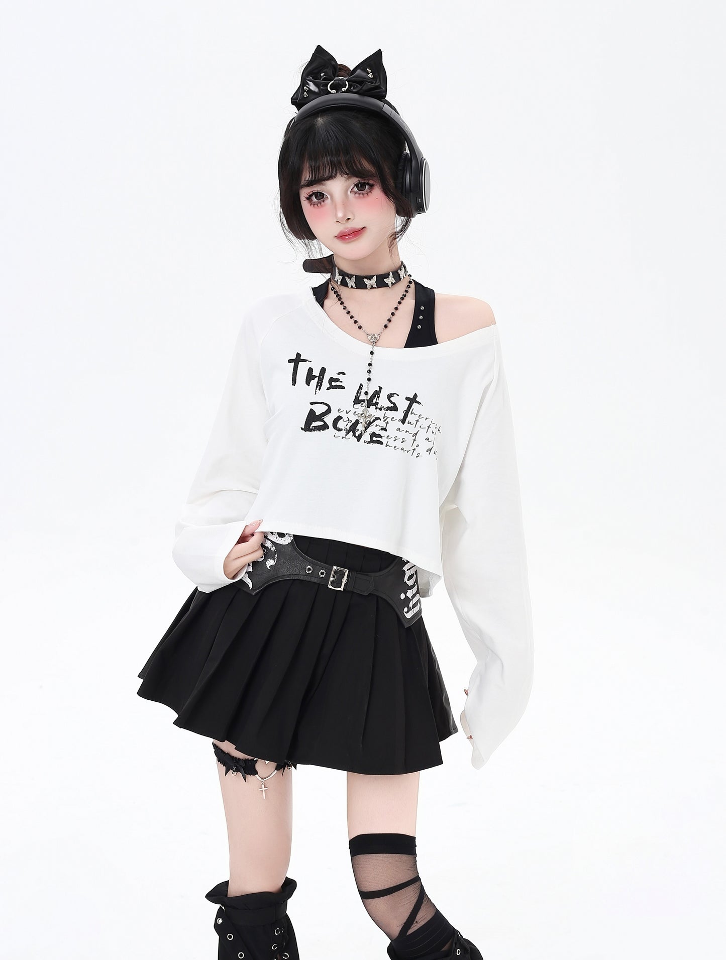 ベスト&長袖Tセットゆるトップス秋