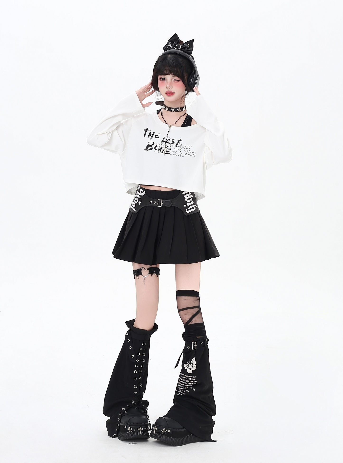 ベスト&長袖Tセットゆるトップス秋