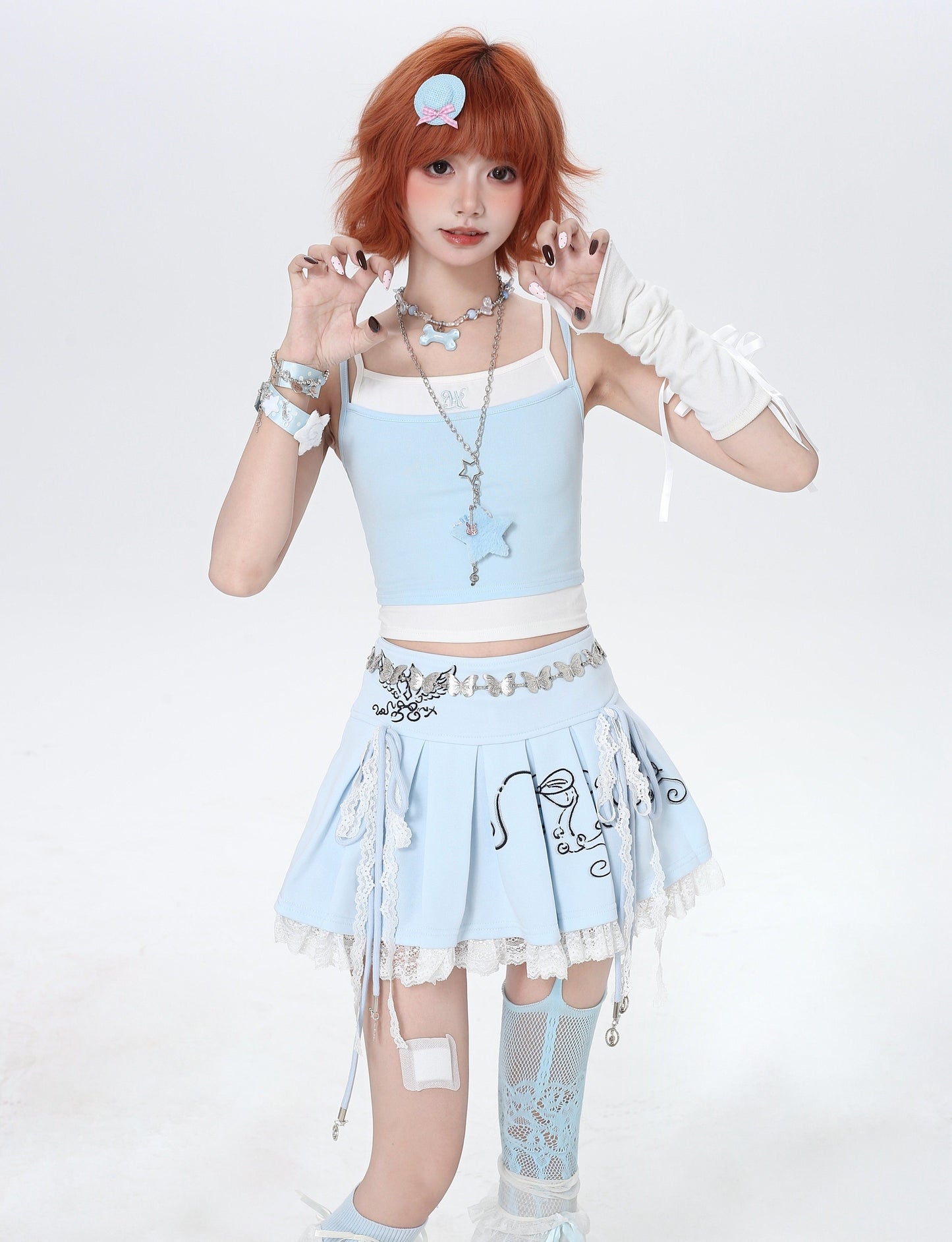 プリーツミニスカート|Y2Kガーリー・ハイウエスト