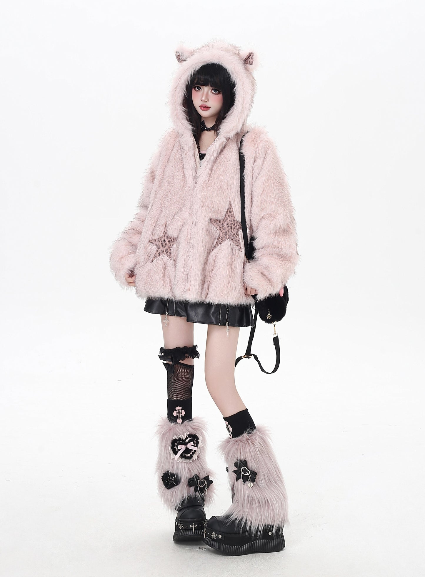 フェイクファーゆるアウター