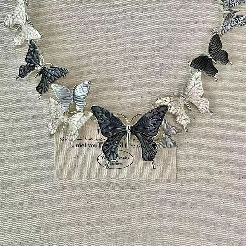 Asymmetrical Butterfly Necklace