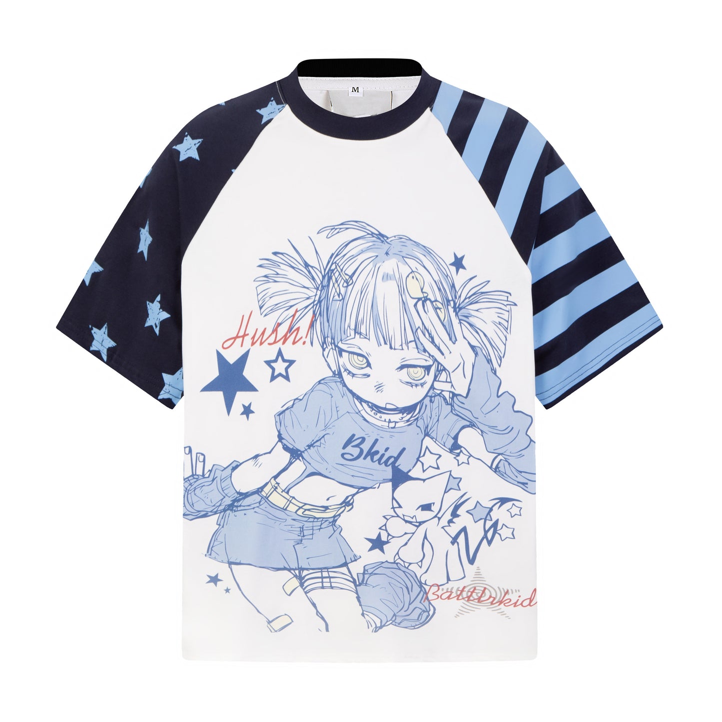 星柄ラグランTシャツ