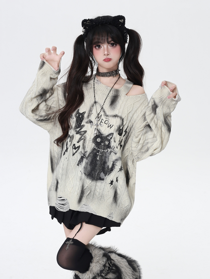 タイダイキャットアシメニット