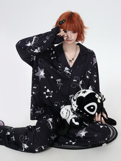 ルームウェアセット｜うさぎ柄・やわらか素材