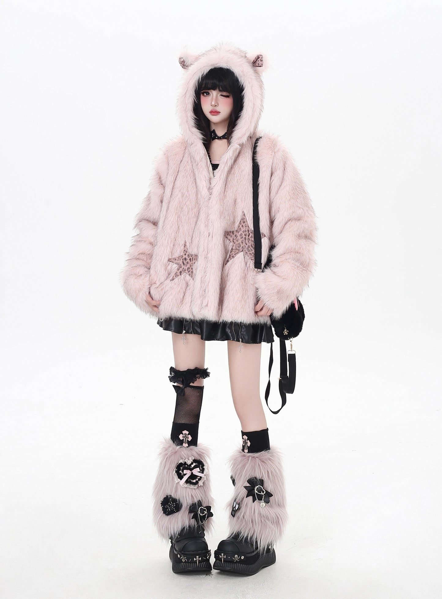 フェイクファーゆるアウター