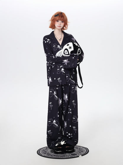 ルームウェアセット｜うさぎ柄・やわらか素材