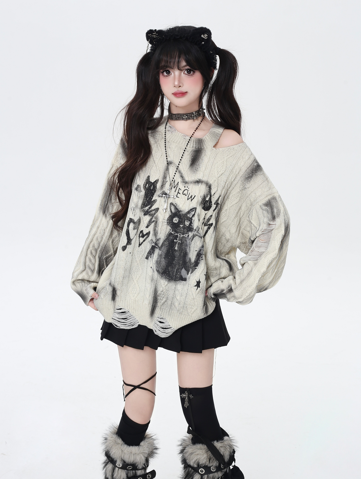 タイダイキャットアシメニット