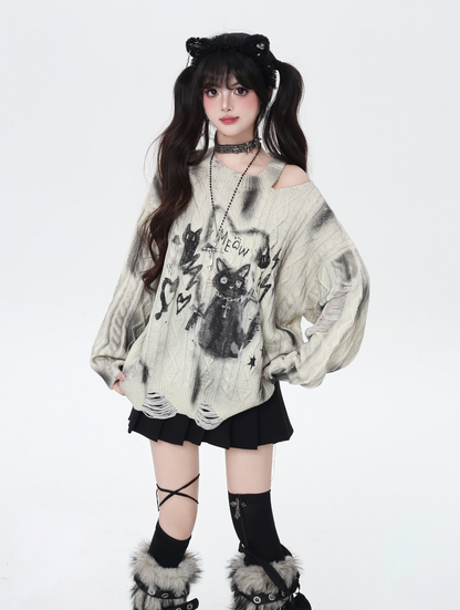 タイダイキャットアシメニット