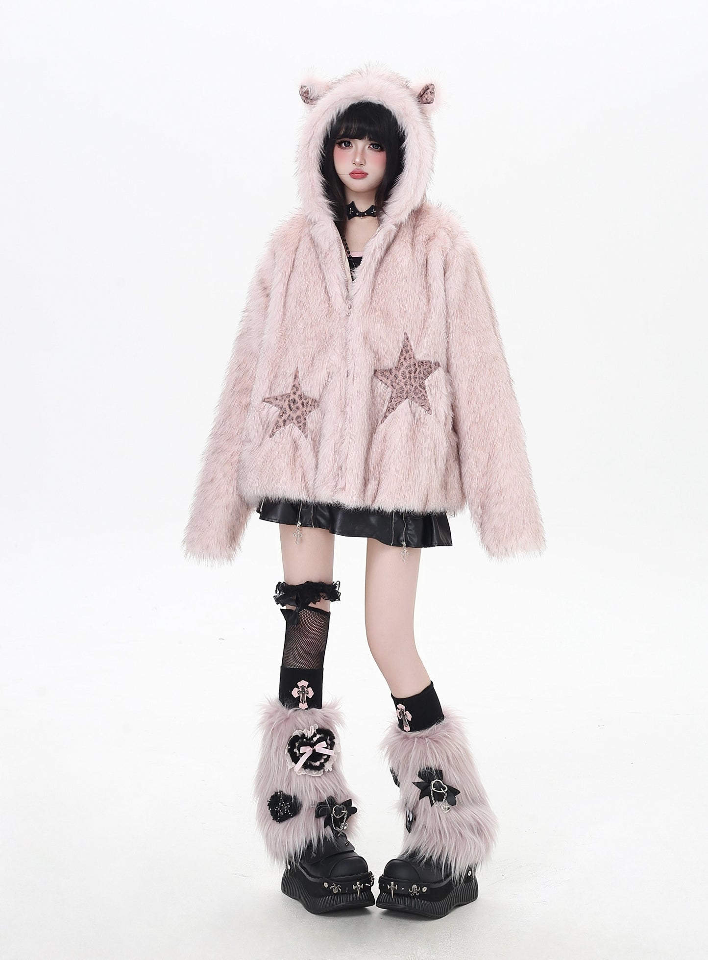 フェイクファーゆるアウター