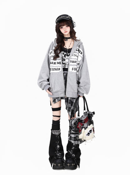 ロゴワッペンヴィンテージフードジャケット