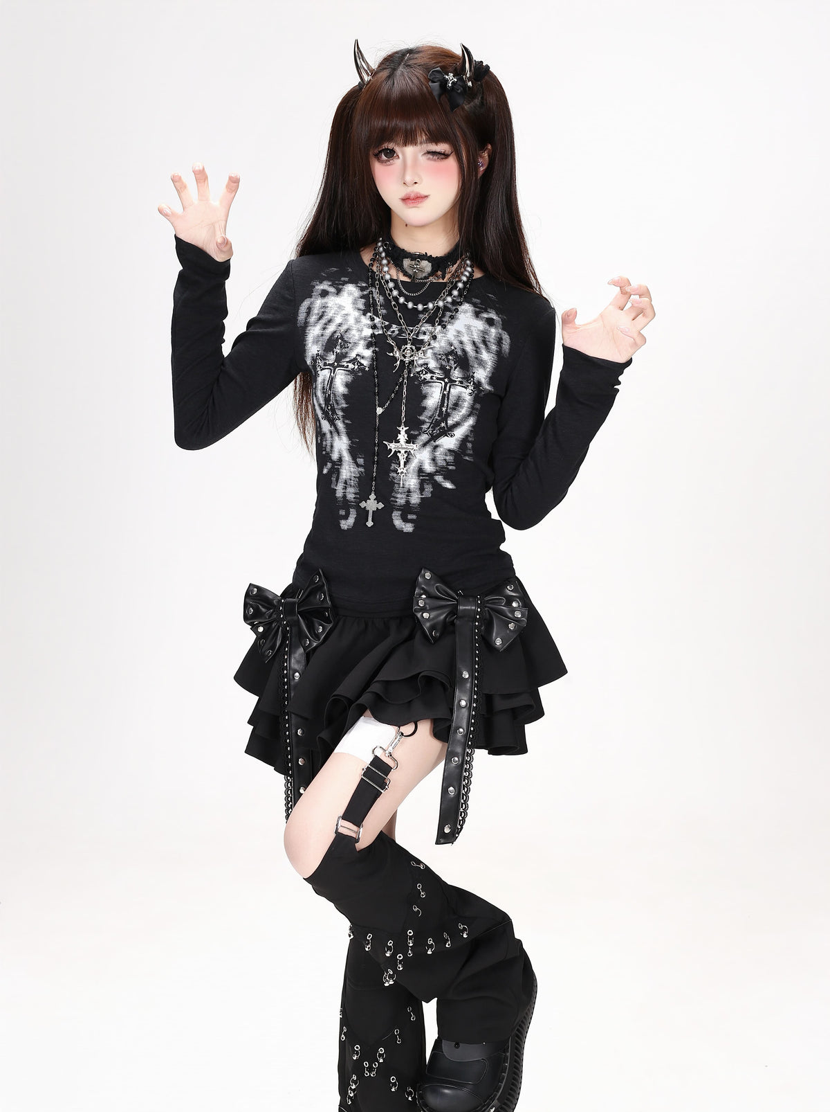 ヴィンテージクロスウィンググラフィックフィットロンT