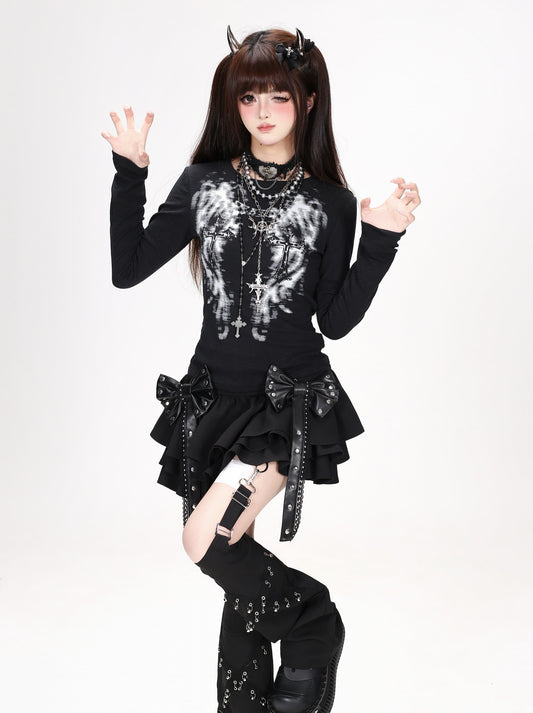 ヴィンテージクロスウィンググラフィックフィットロンT