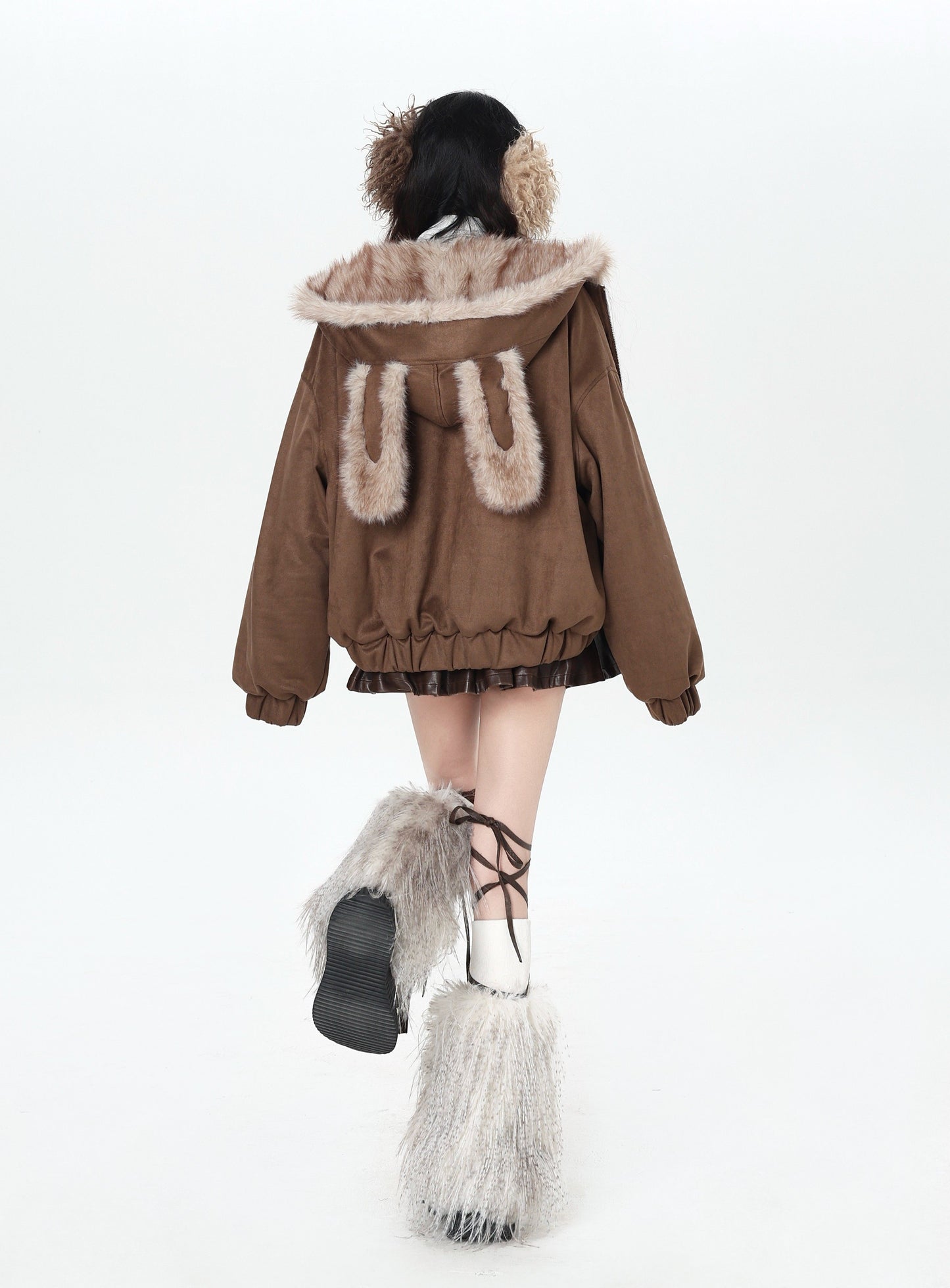 うさ耳 ショート中綿ジャケット