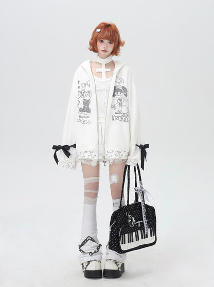 デビルウィング付き ルーズフーディ