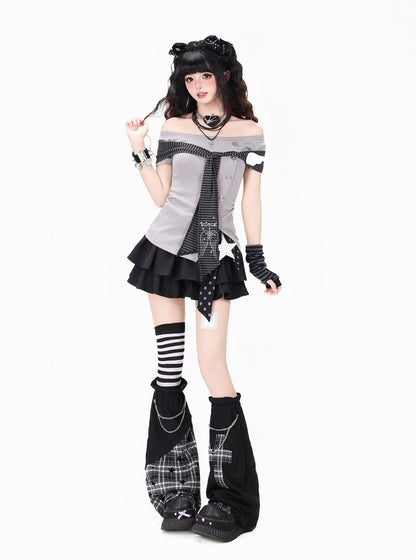 ストール風オフショルT