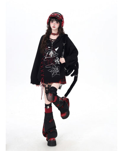 ゴシック×クロスデザイン♪ゆるめニット秋冬