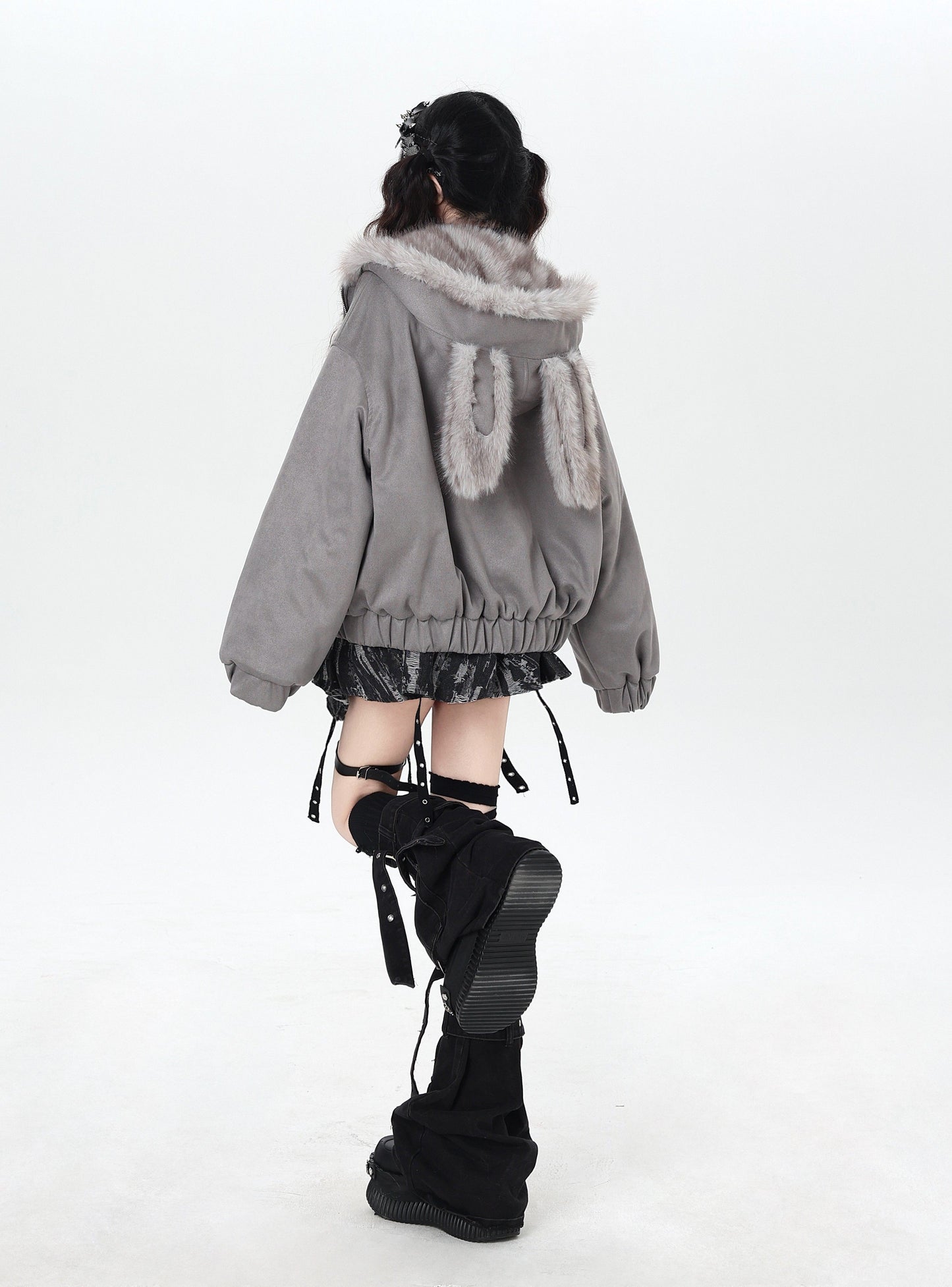 うさ耳 ショート中綿ジャケット