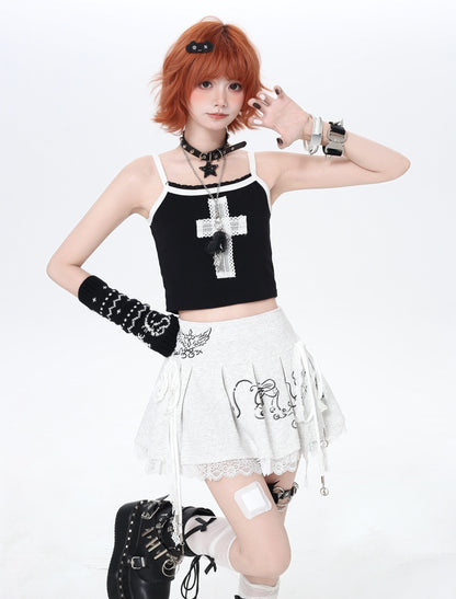 プリーツミニスカート｜Y2Kガーリー・ハイウエスト