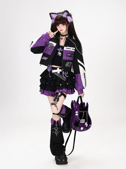 クロスバックルスタッズレザーベルト