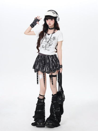 配色切替ホルターネッククロップドT