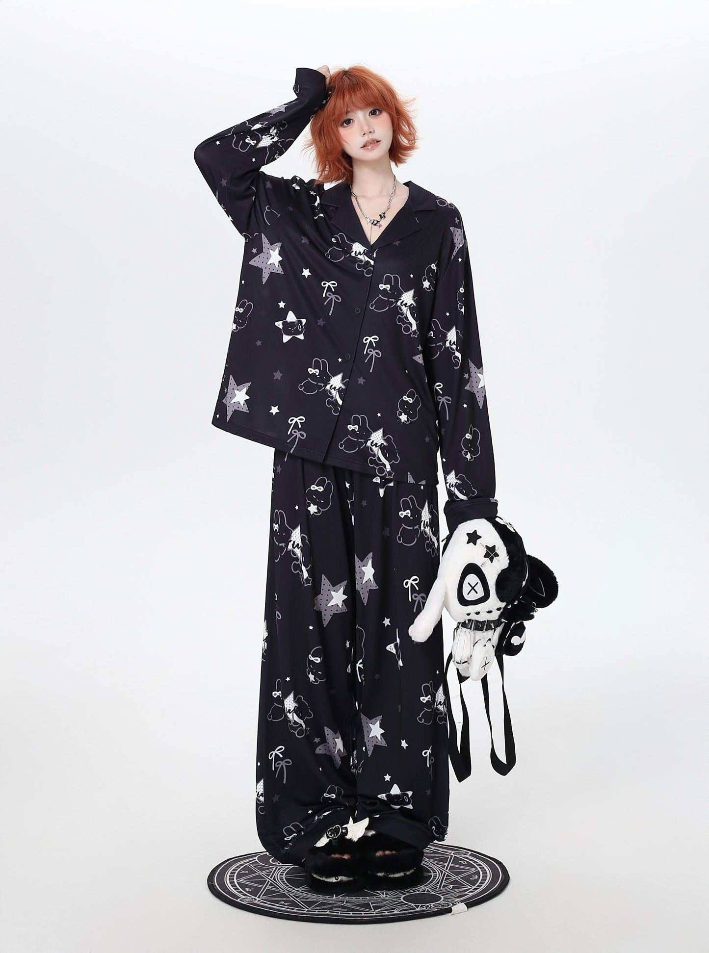 ルームウェアセット｜うさぎ柄・やわらか素材