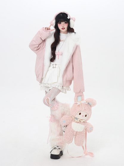 うさ耳ふわもこ♡ゆる可愛い中綿ジャケット