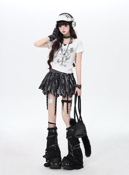 配色切替ホルターネッククロップドT