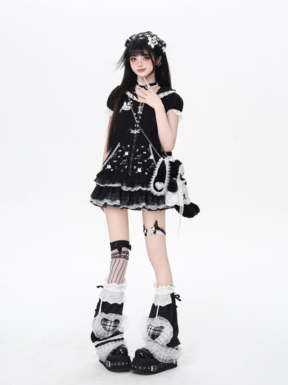 うさ耳×レース 甘めデザイン細見えショートアウター