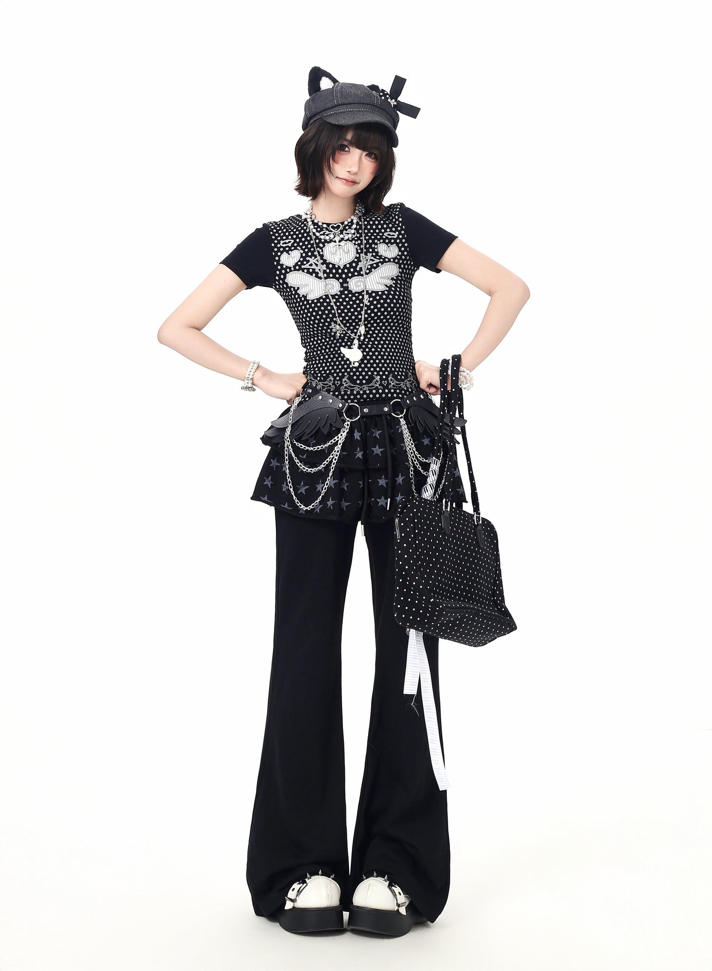 ドットフィットショートTシャツ
