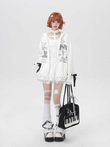 デビルウィング付き ルーズフーディ