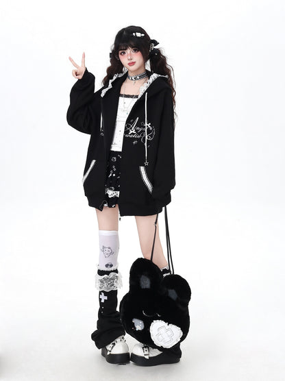 レースフード♡ガーリーパーカー3色