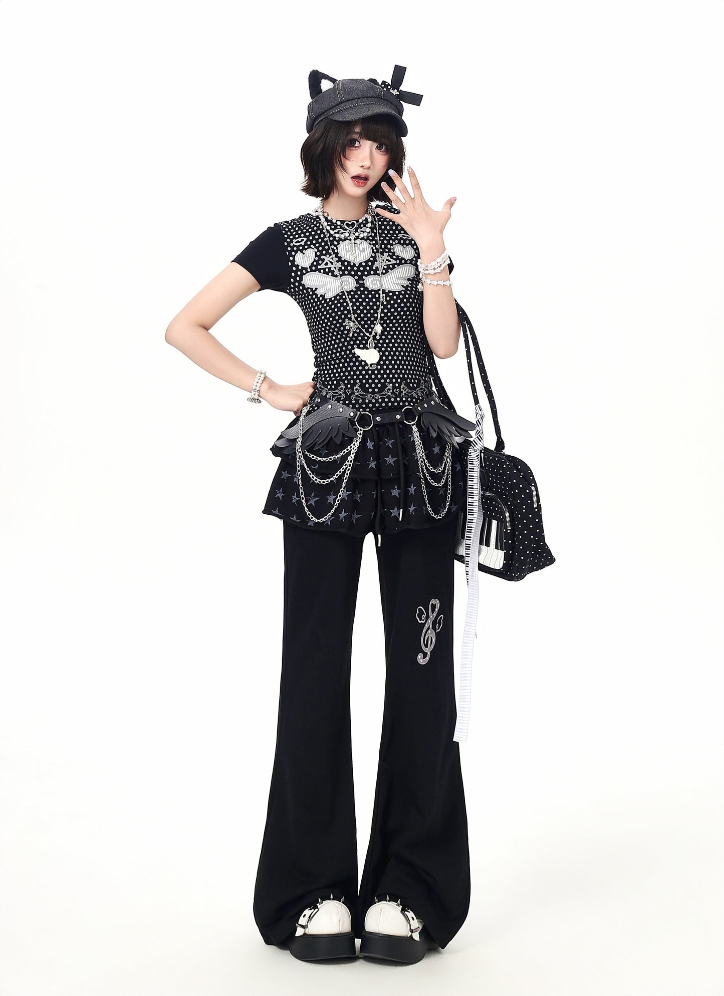 ドットフィットショートTシャツ