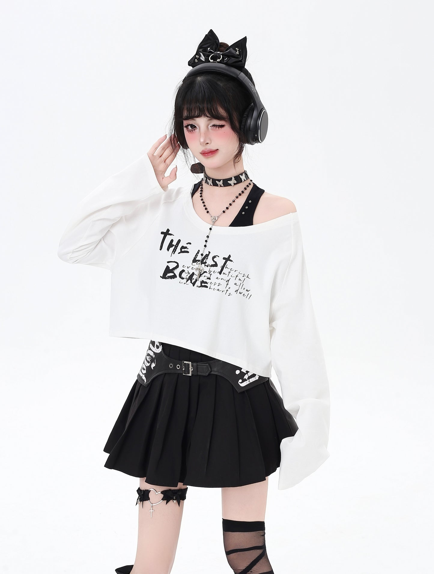 ベスト＆長袖Tセットゆるトップス秋