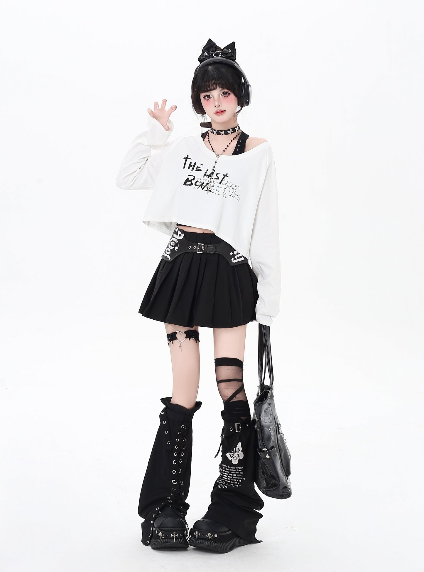 ベスト＆長袖Tセットゆるトップス秋