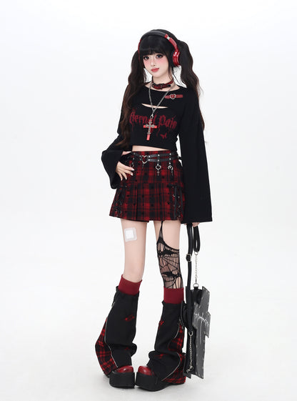 レイヤード風ニット2点セット（参戦服）