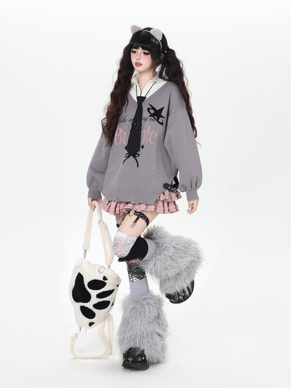 フェイクレイヤード スクール風ルーズニット｜サブカルカジュアル