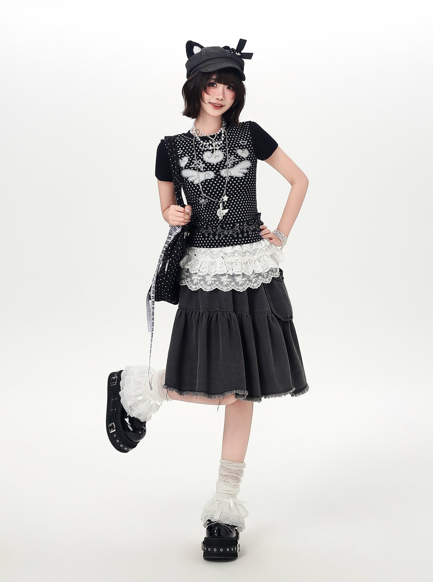 ドットフィットショートTシャツ