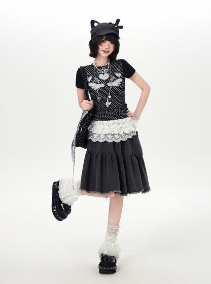 ドットフィットショートTシャツ