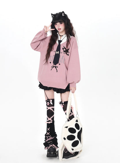 フェイクレイヤード スクール風ルーズニット｜サブカルカジュアル