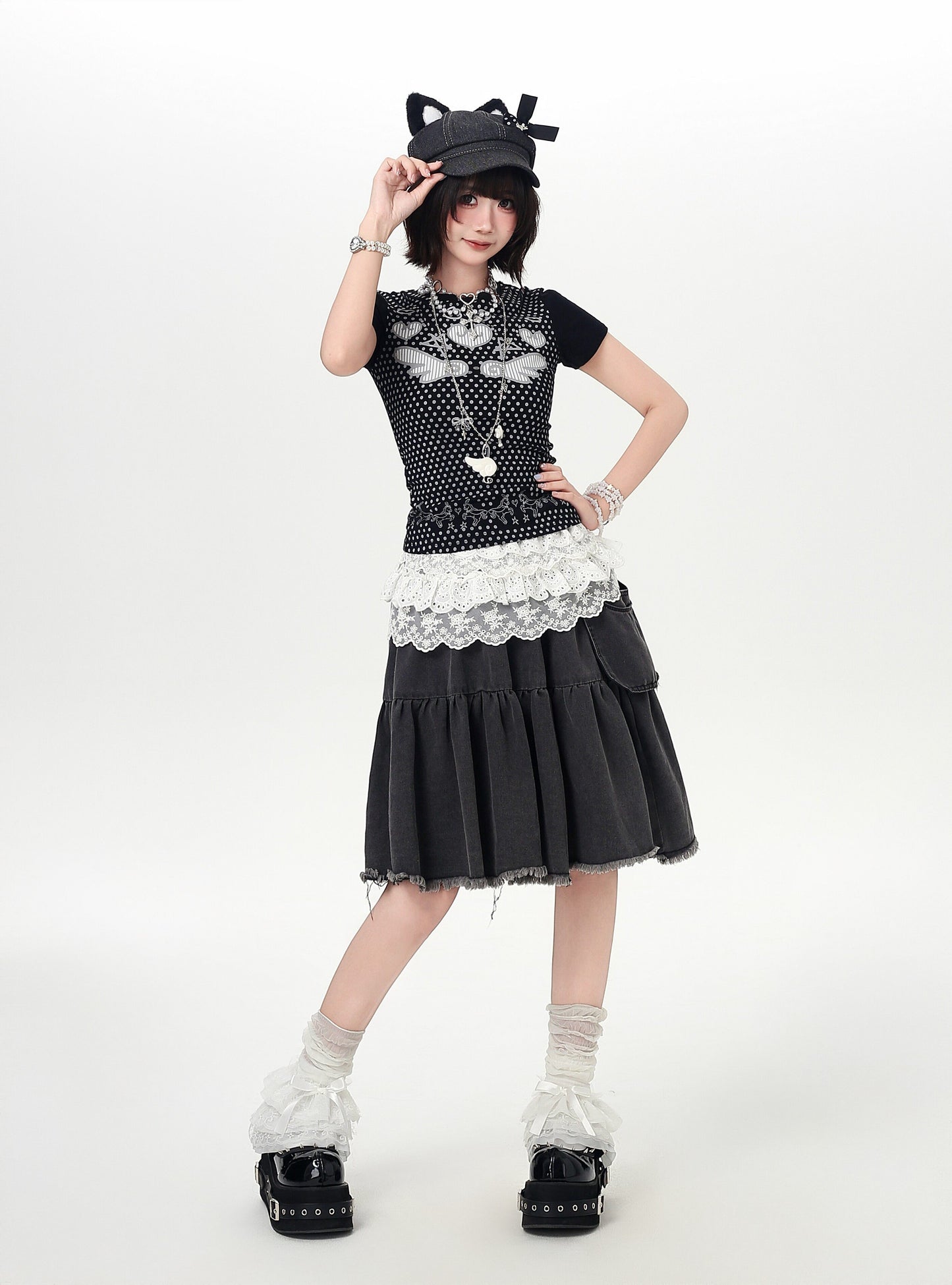 ドットフィットショートTシャツ