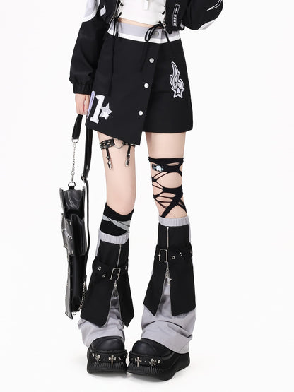 グラフィックアシメミニスカート