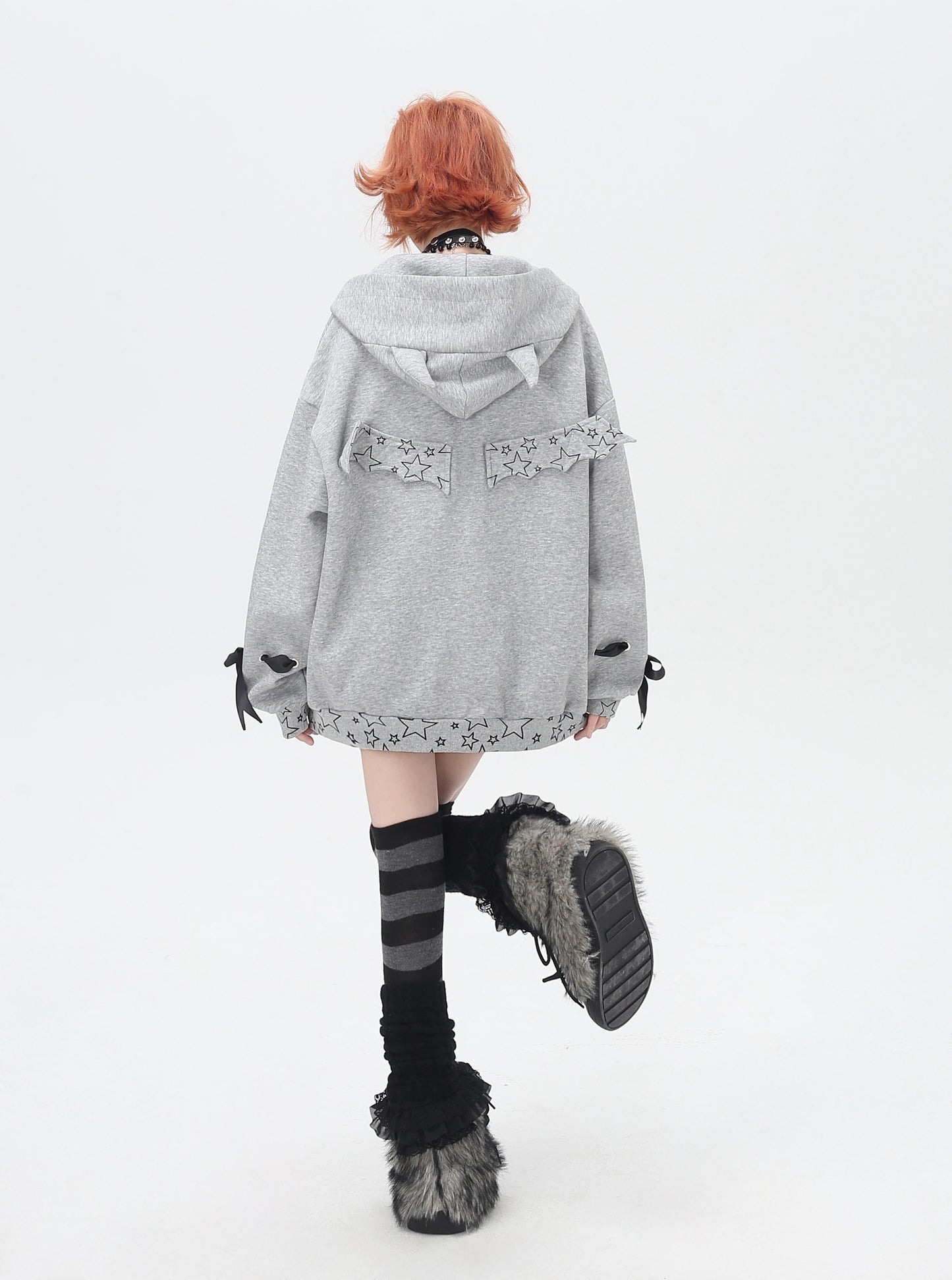 デビルウィング付き ルーズフーディ