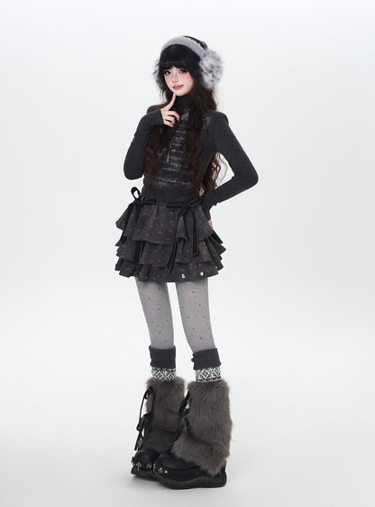 デザインカット 薄起毛 ロングスリーブTOPS