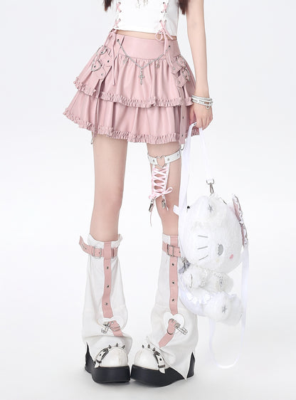 チェーン♡パンクティアードスカート