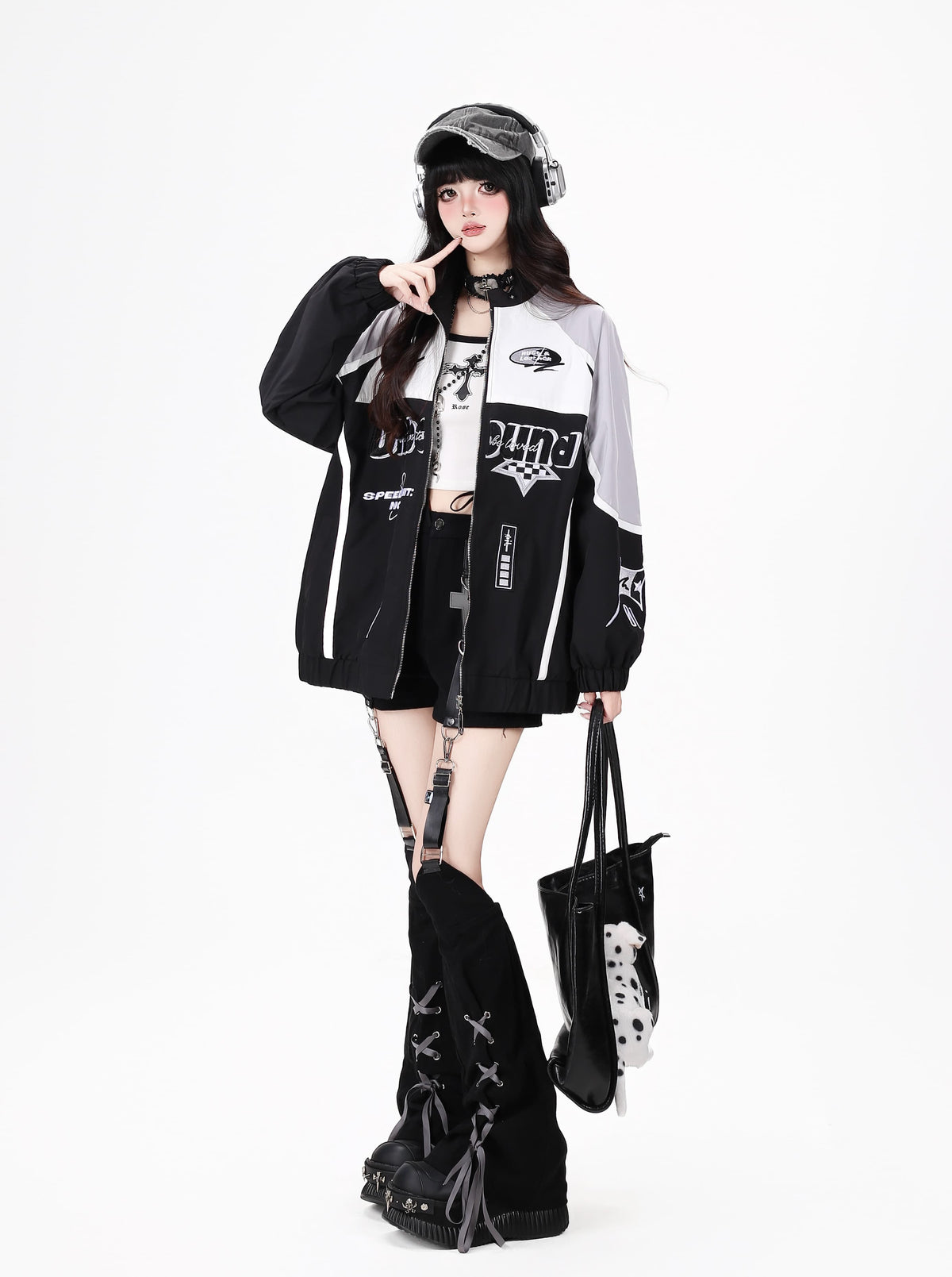 グラフィックアシメミニスカート