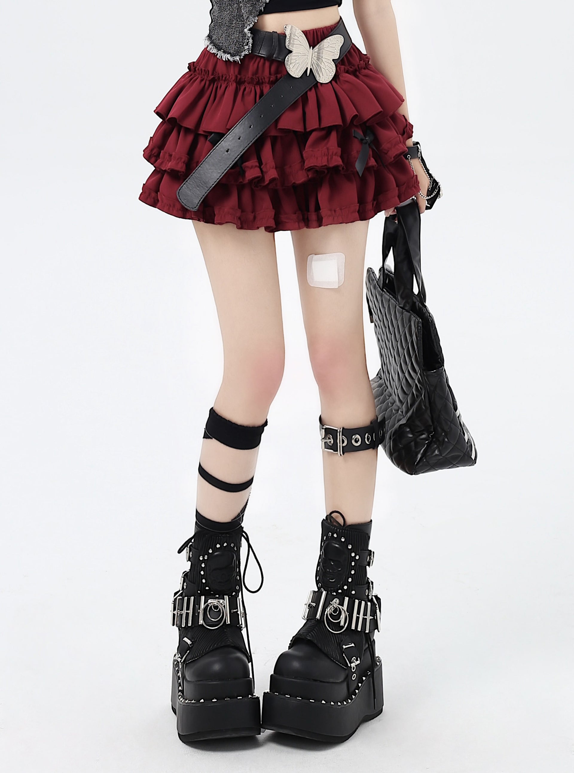 綺麗な薔薇 蝶々 水っぽ 格子 ルルベちゃん 38ミリ